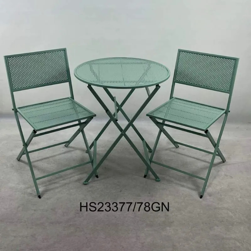 Округли метални бистро сто